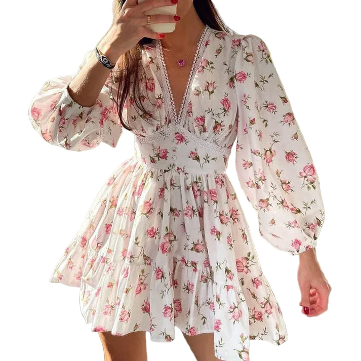 Floral Print Mini Dress